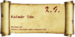 Kalmár Ida névjegykártya